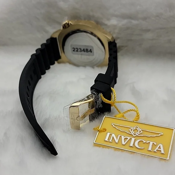 NEW 47226 Invicta Black and Gold Pro Diver Neptune Mens 48mm Gold Black Watch - Picture 4 of 7